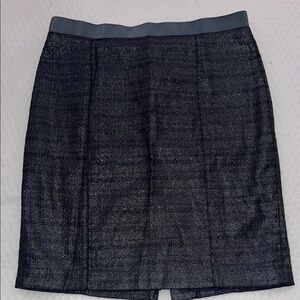 LOFT shimmery dark blue Pencil Skirt